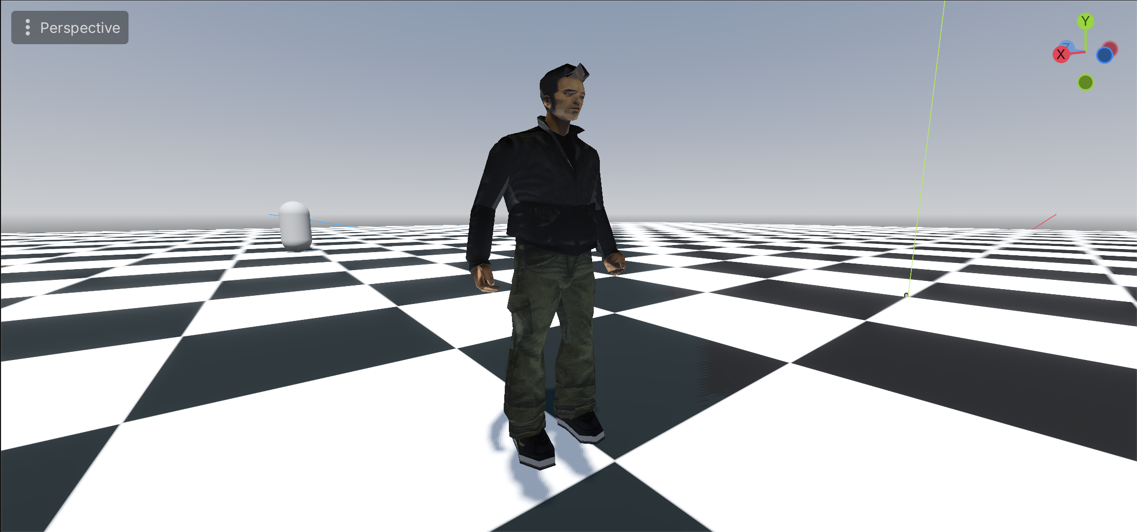 Player with palette texture